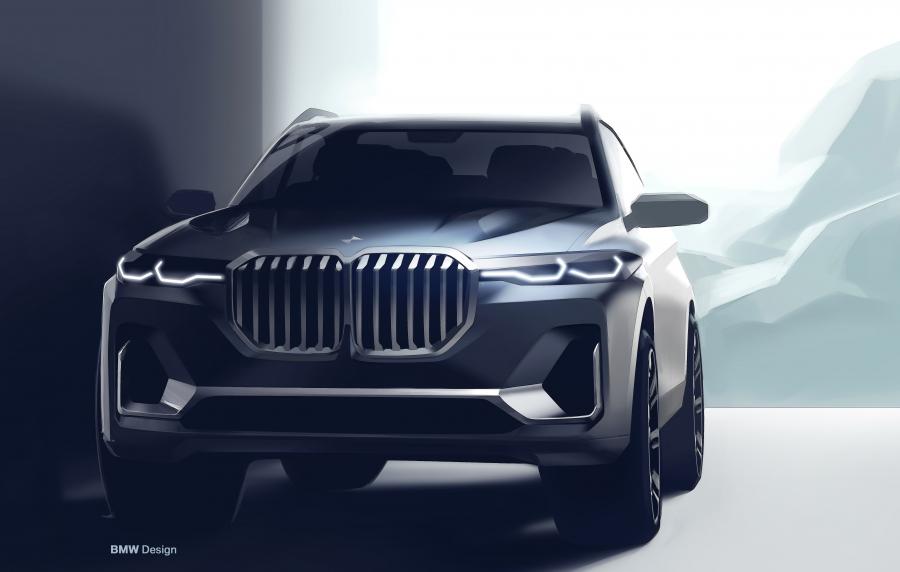 Эскиз BMW X7 xDrive40i (G07) 2017 года  (WW) (фото 47 из 101)